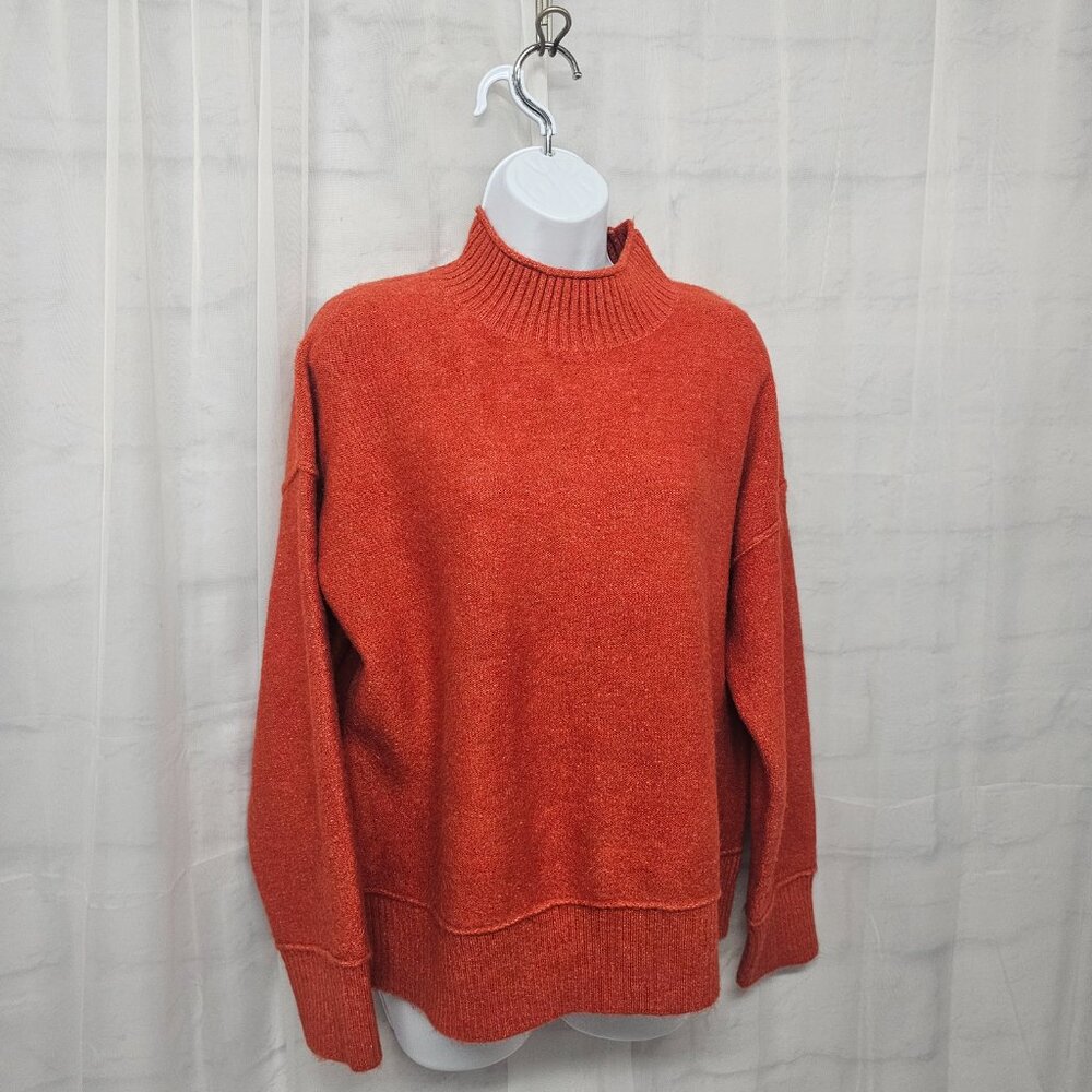 Universal Thread Orange Mock Neck Sweater Preppy … - image 4